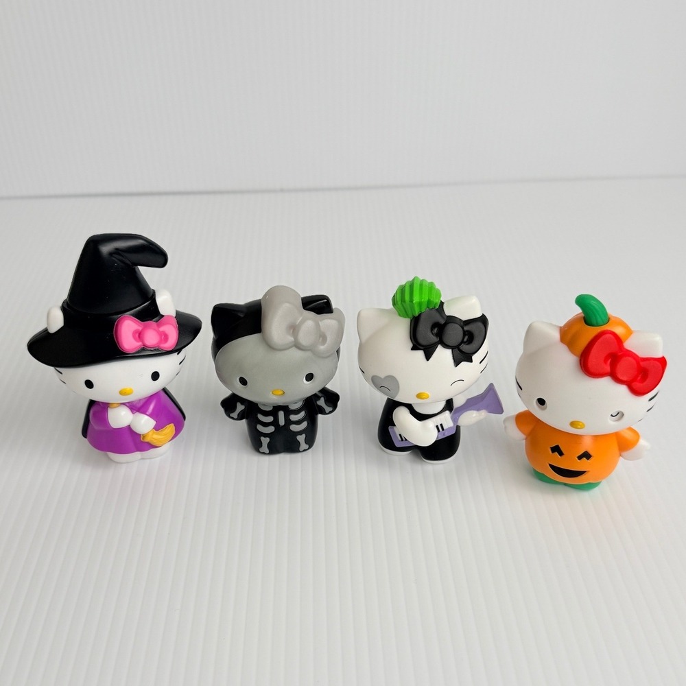 Sanrio Hello Kitty McDonald's 2019 Halloween Figures Witch Skeleton Pumpkin Lot